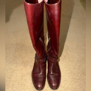 Burberry Dark Red/Brown Tall Boots